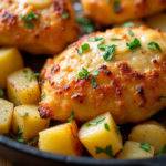 Garlic Parmesan Chicken & potatoes