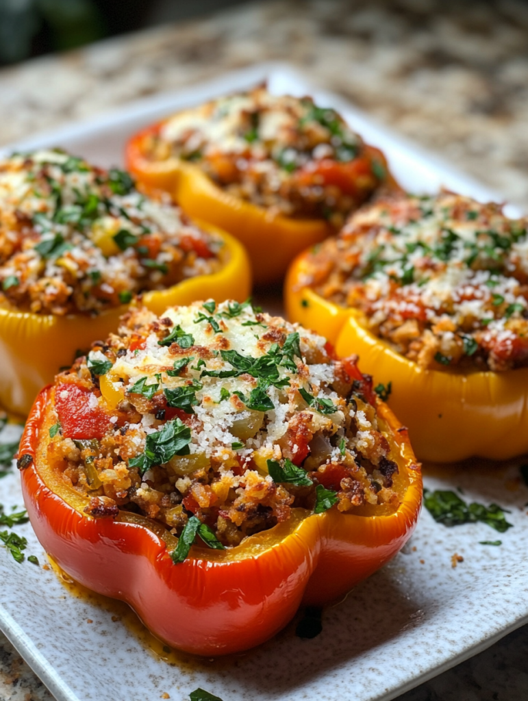 Mediterranean Stuffed Bell Peppers