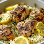 Greek Chicken and Lemon Rice