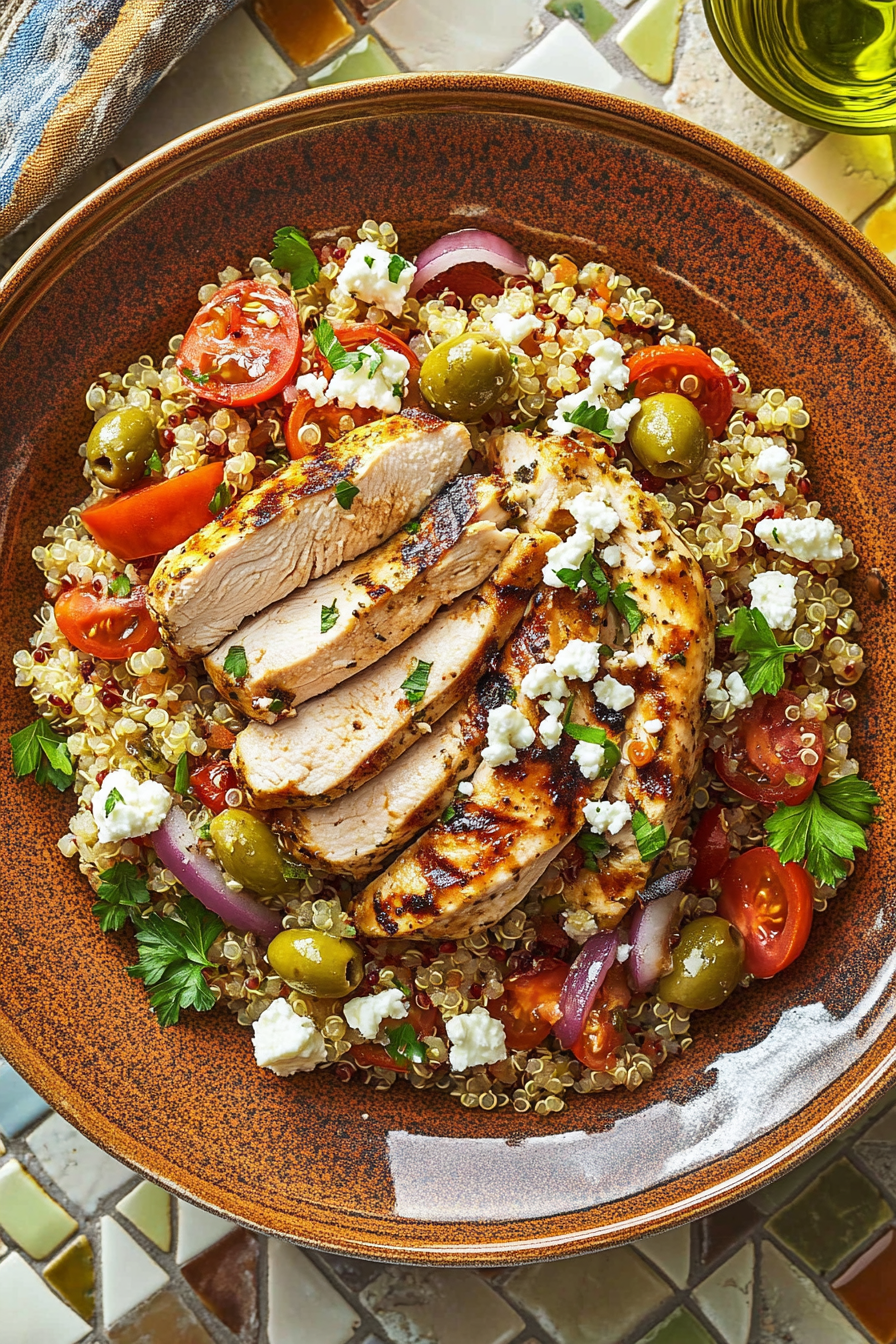 Mediterranean Chicken Skillet with Tomatoes and Olives