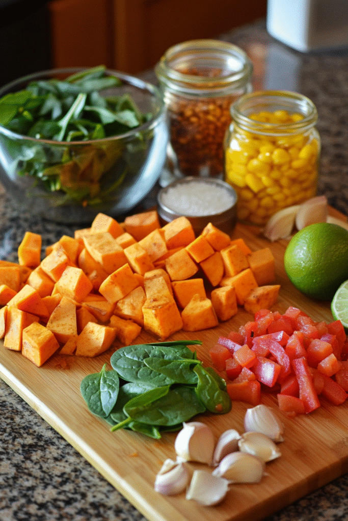 ingredients for Ground Turkey Sweet Potato recipe