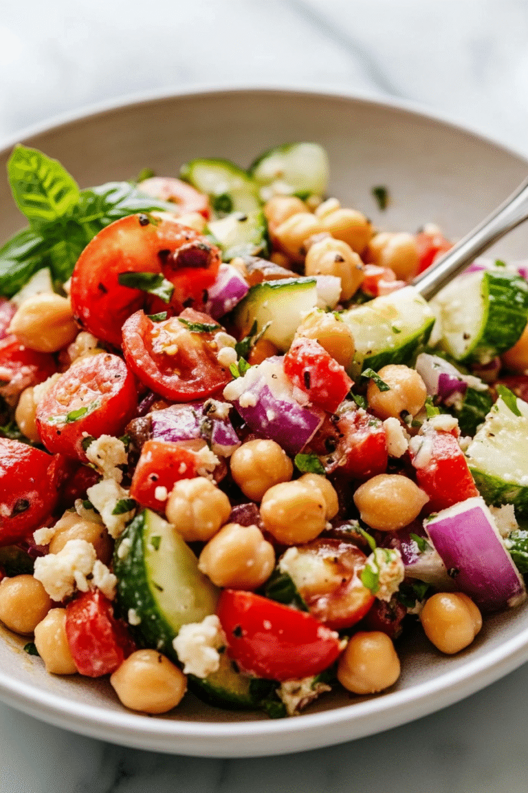 Mediterranean Chickpea Salad Recipe