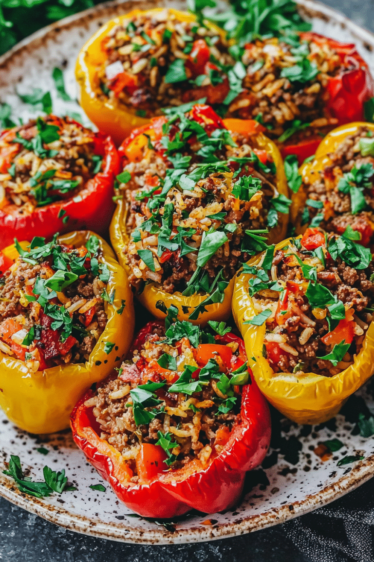 Mediterranean Stuffed Bell Peppers