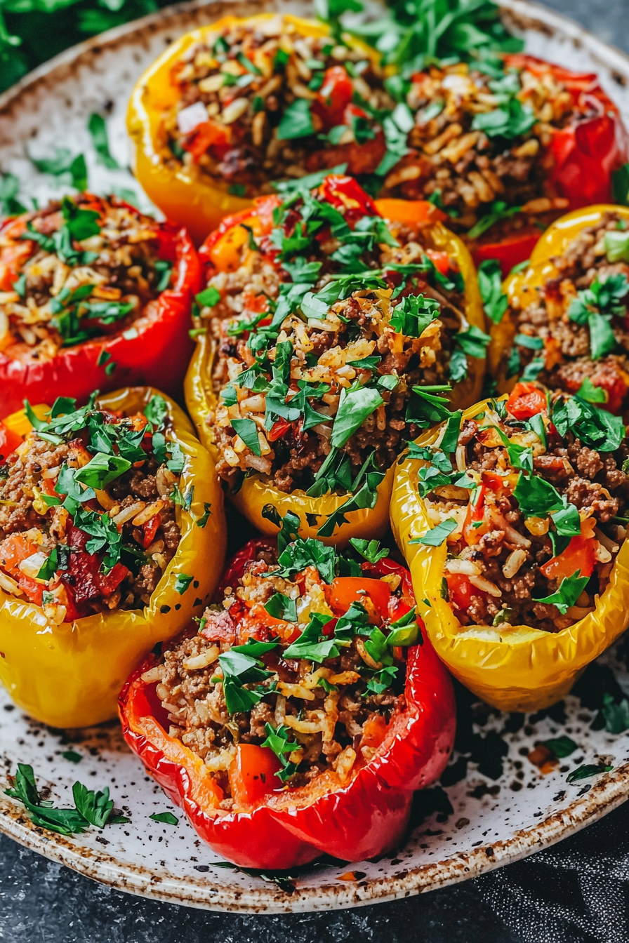 Mediterranean Stuffed Bell Peppers