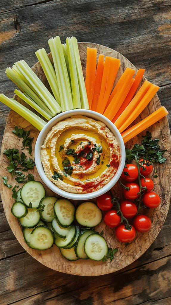 Hummus with Veggie Dippers