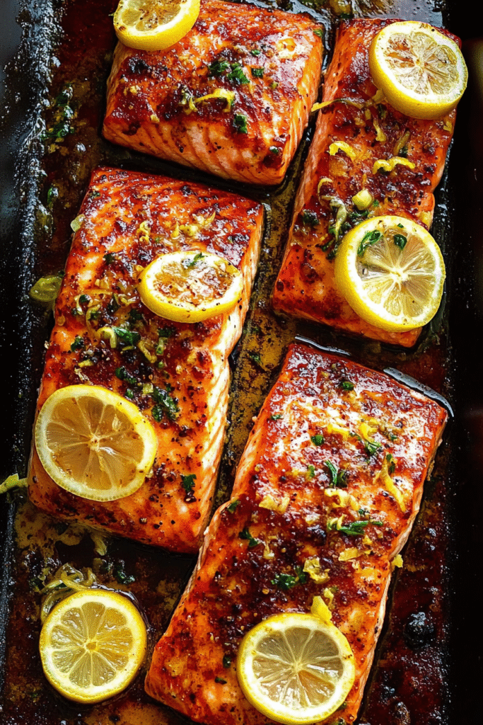 Baked Lemon Garlic Salmon Recipe