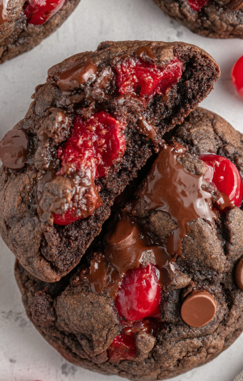 Delicious Chocolate Cherry Cookie