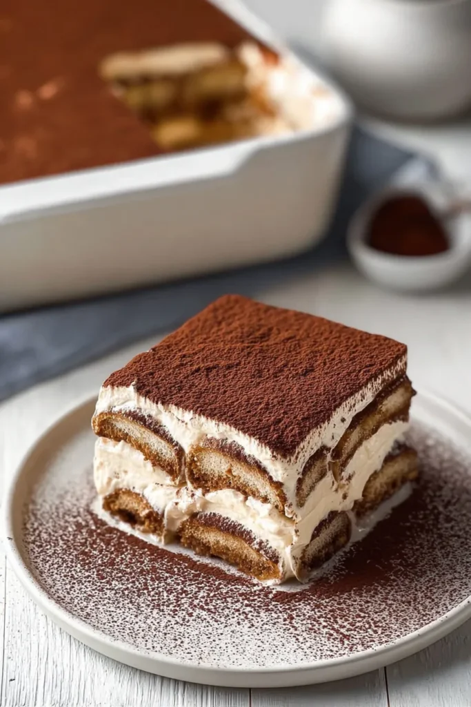 Decadent Chocolate Tiramisu Slice