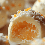 No Bake Orange Creamsicle Truffles final resultNo Bake Orange Creamsicle Truffles final result