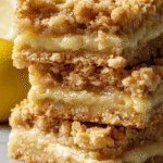 Lemon Crumb Bars served
