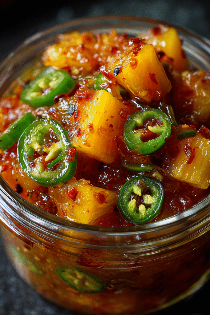 yummy and spicy Pineapple Jalapeño Chutney