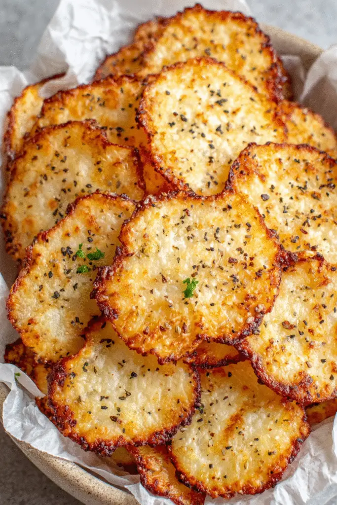 Yummy Healthy Cottage Cheese Chips