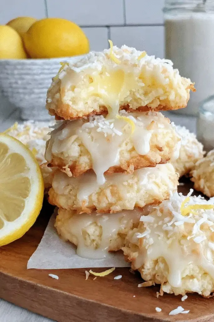 Delicious Lemon Coconut Cheesecake Cookies