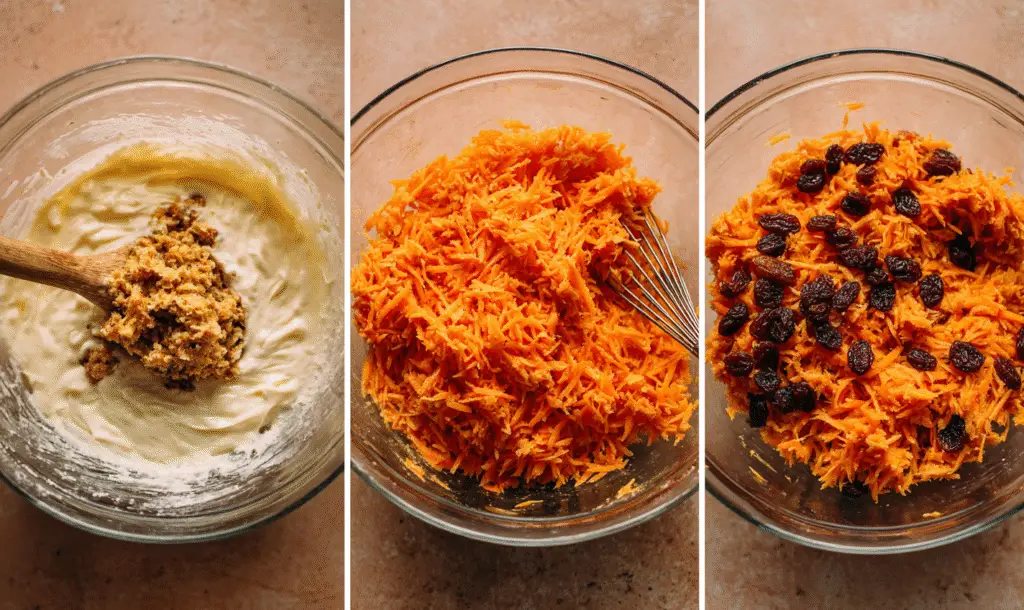 Prepraring Carrot Raisin Salad
