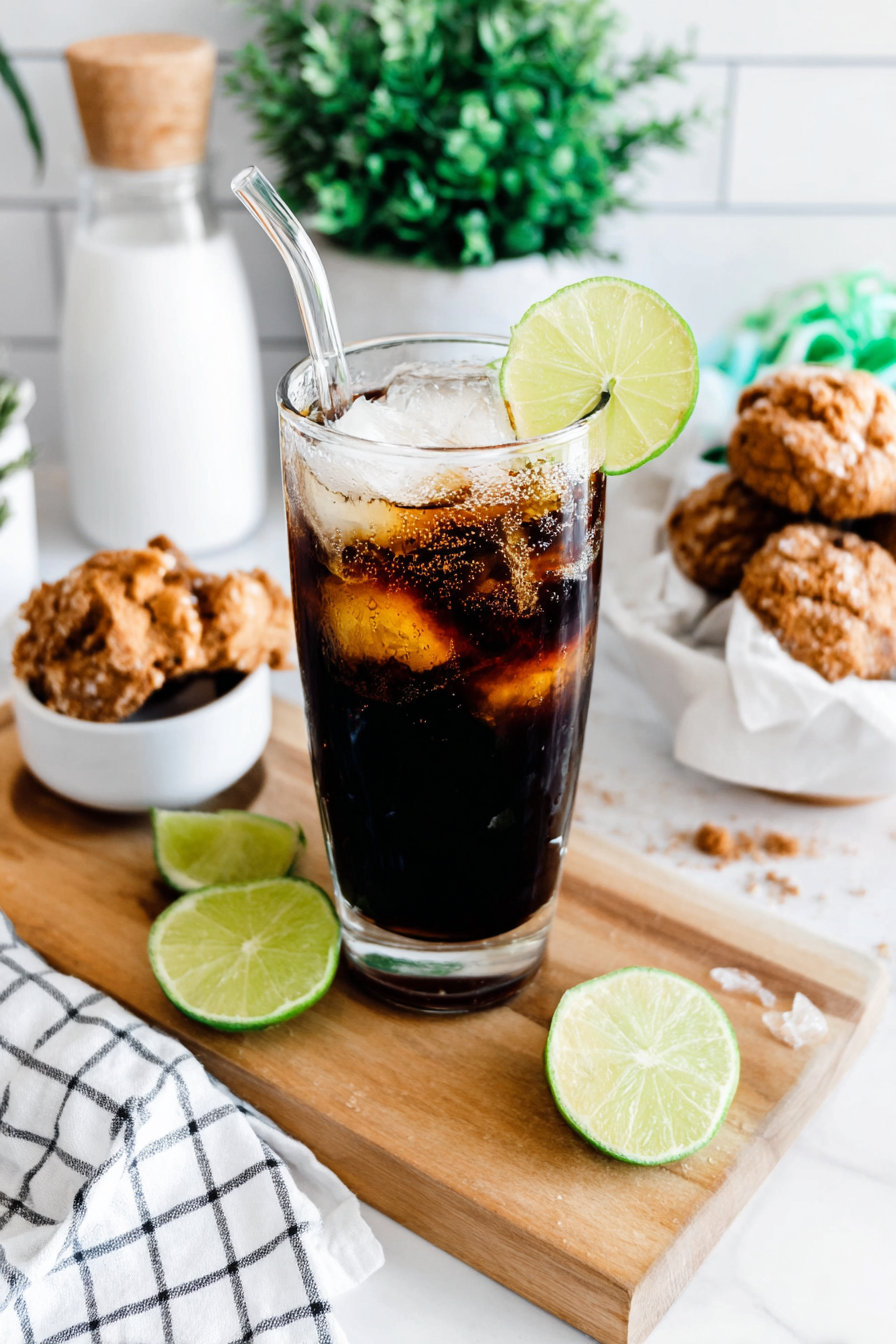Vibrant Dirty Soda in a Glass