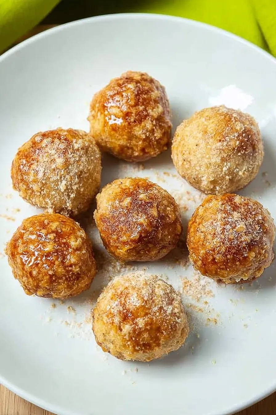 Air Fryer Banana Donut Holes Freshly Made