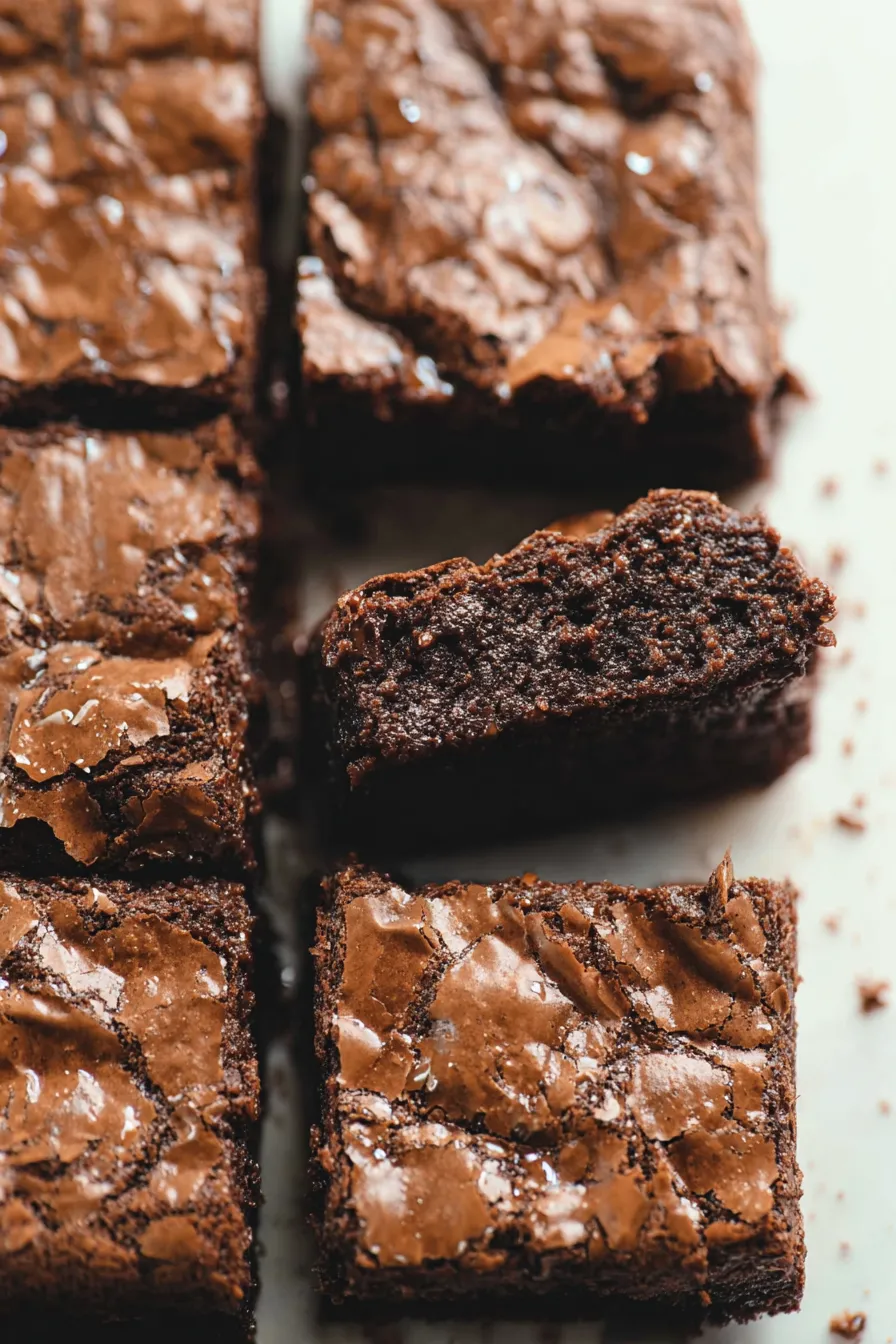 Decadent Better than Box Mix Brownies Plated