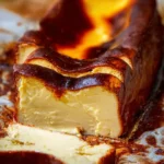 Delicious Burnt Basque Cheesecake in a Loaf Pan