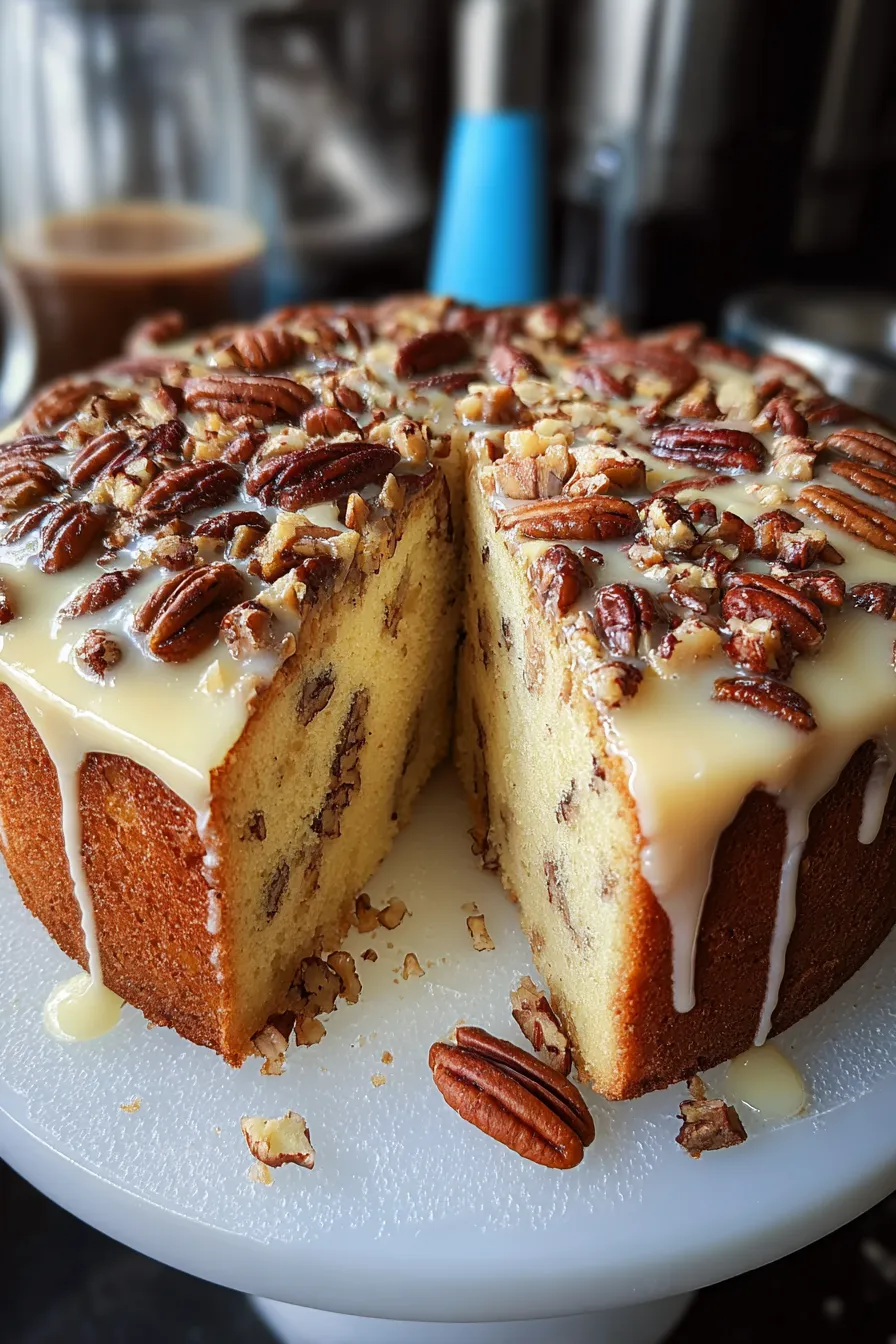 Delicious Butter Pecan Pound Cake Slices