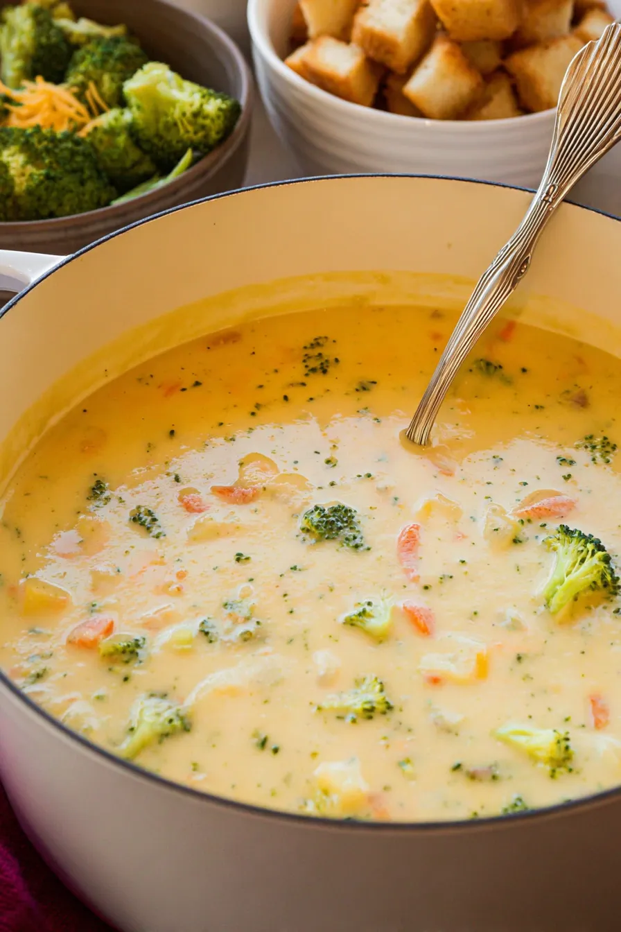 Cheddar Broccoli Potato Soup