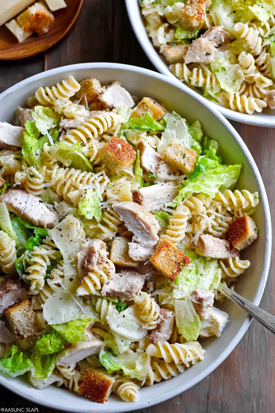 Chicken Caesar Pasta Salad