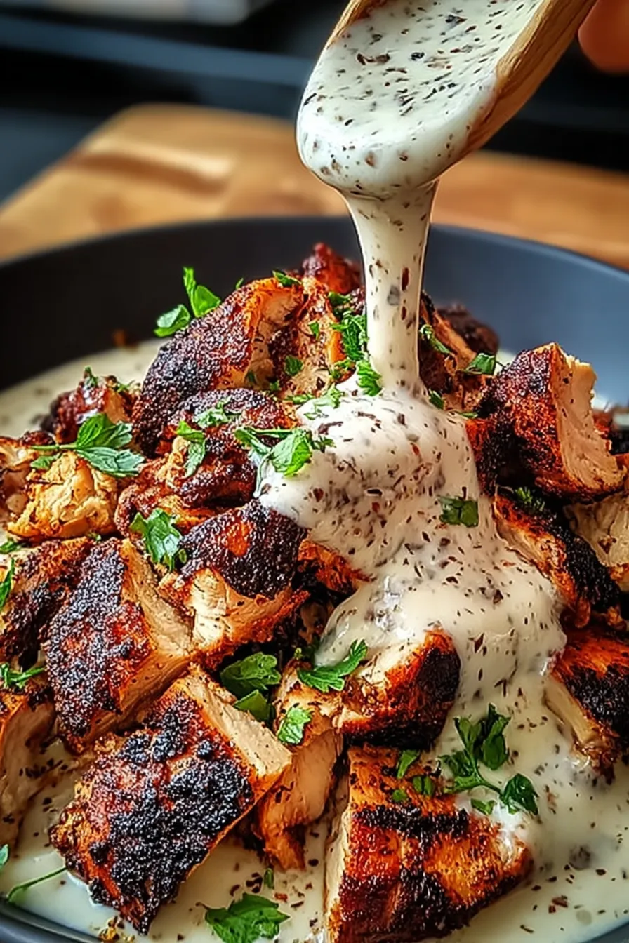 Delicious Chicken Shawarma with Creamy Garlic Sauce