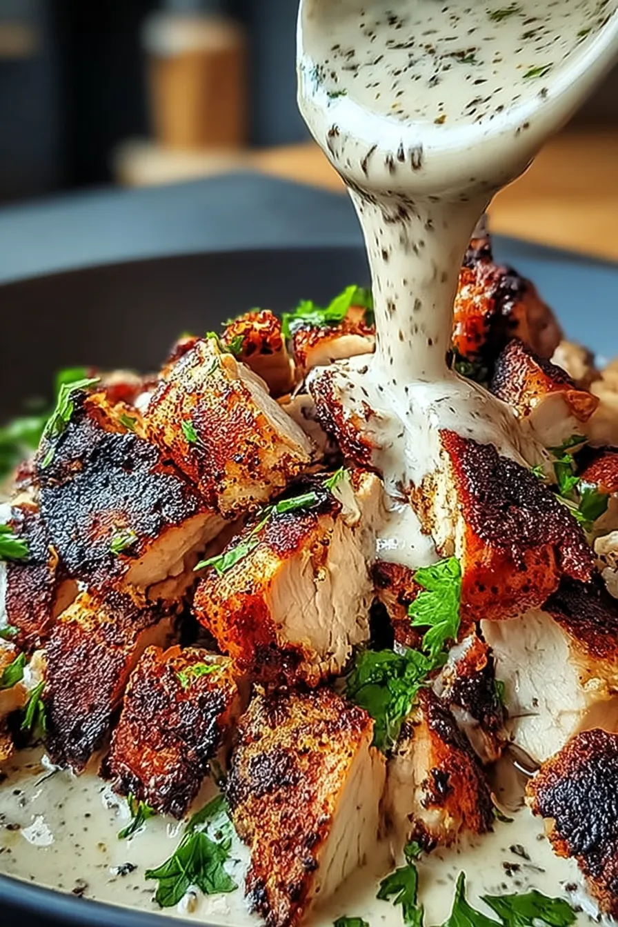 Chicken Shawarma with Creamy Garlic Sauce