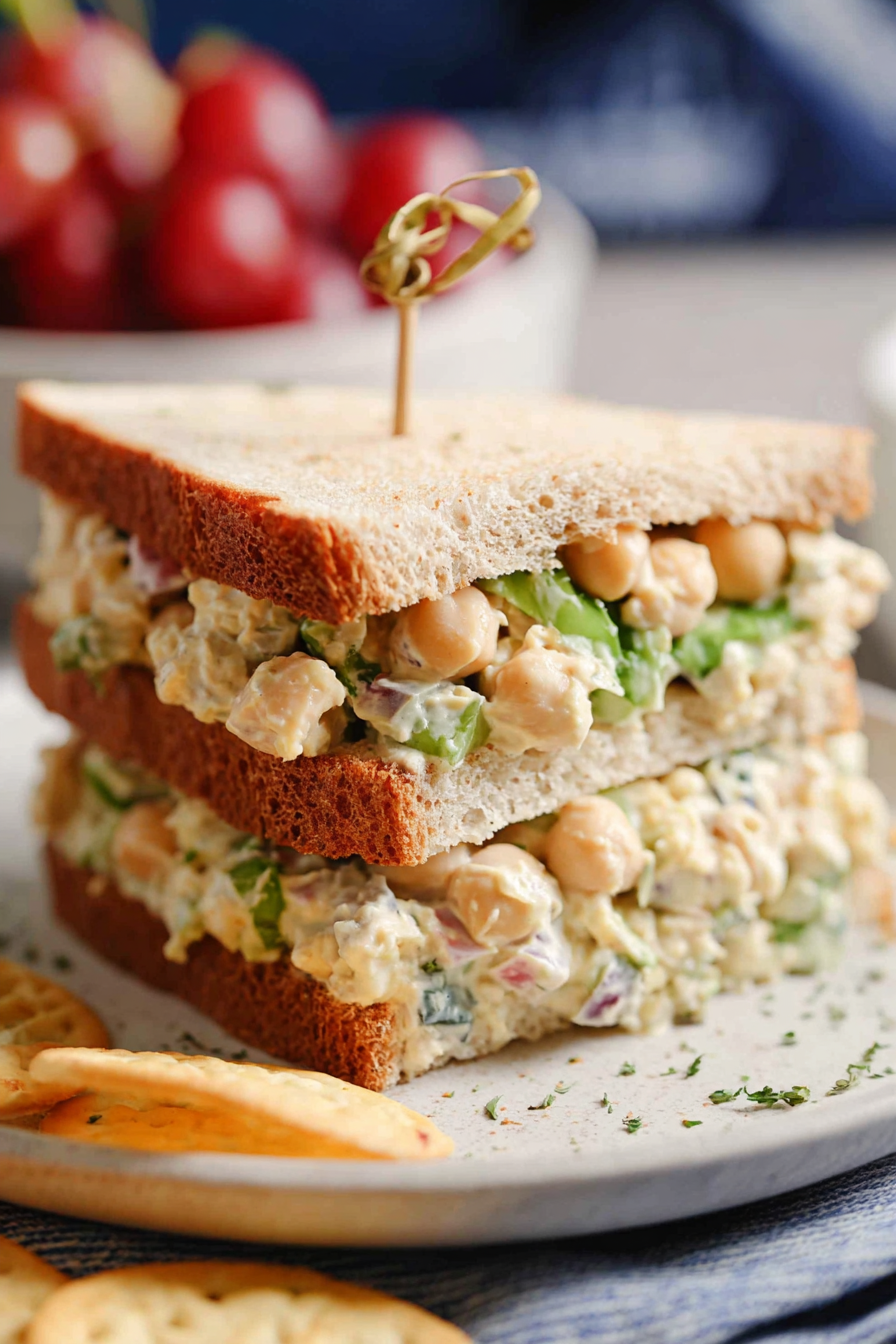 chickpea salad sandwich