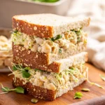 Chickpea Salad Sandwich Close-Up