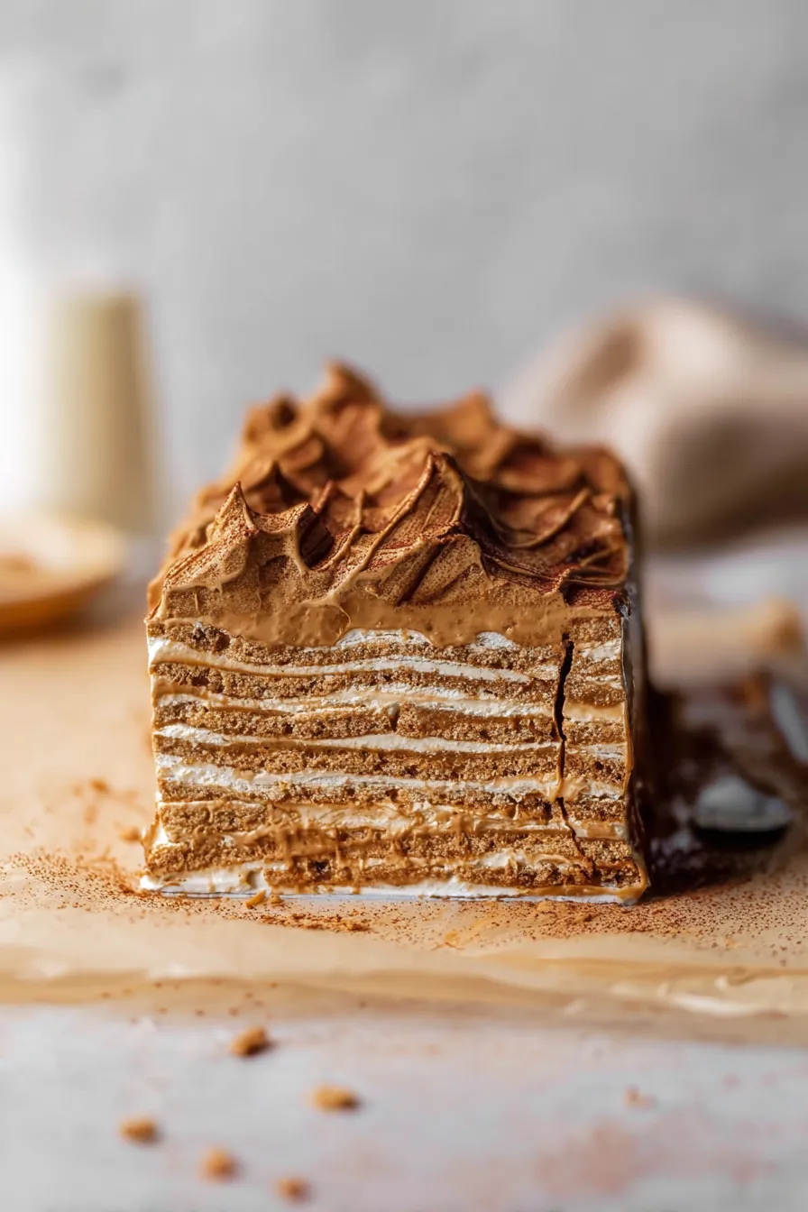 Cookie Butter Icebox Cake