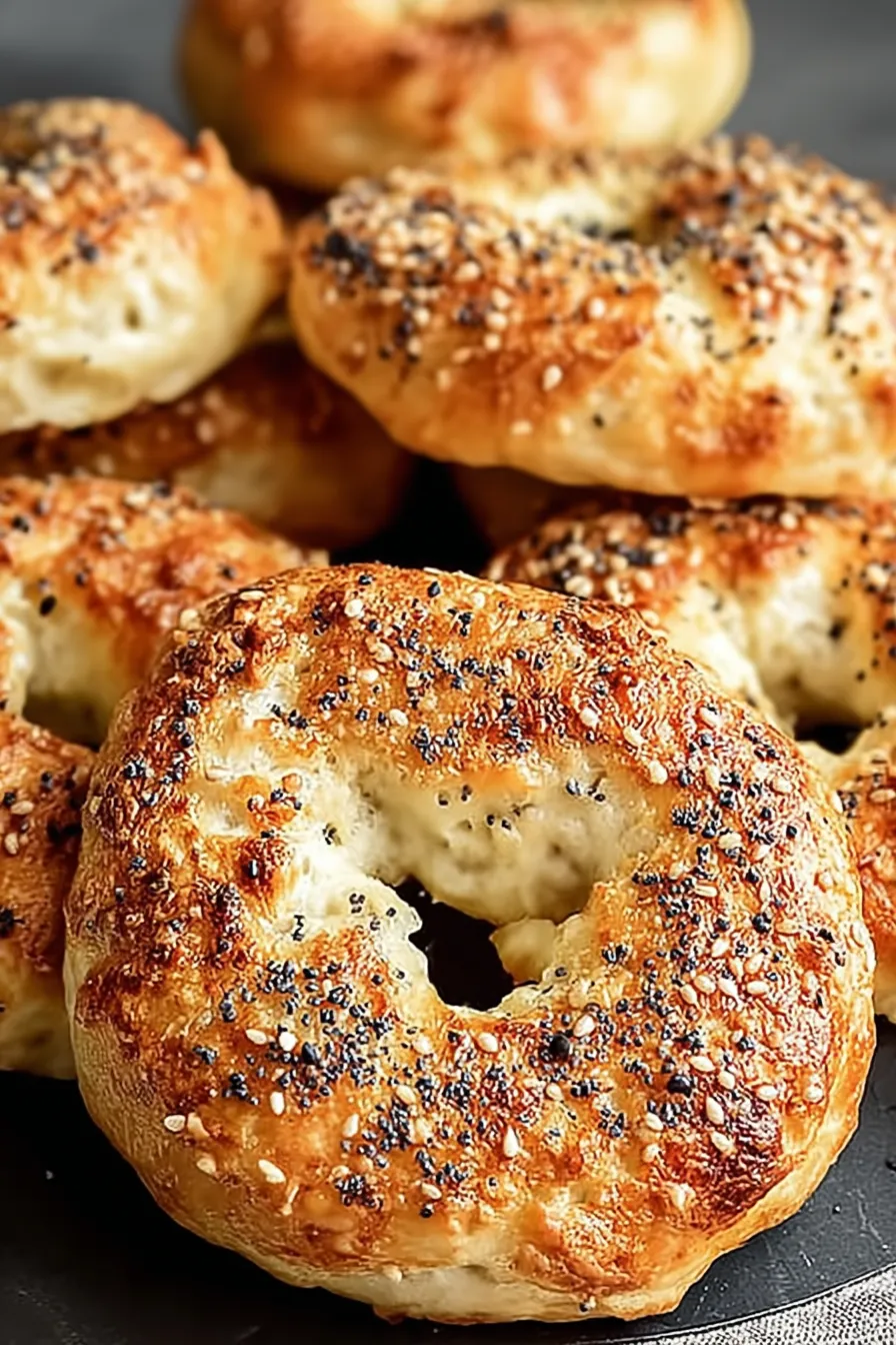 Fluffy & Healthy Greek Yogurt Bagels Fresh from the Oven