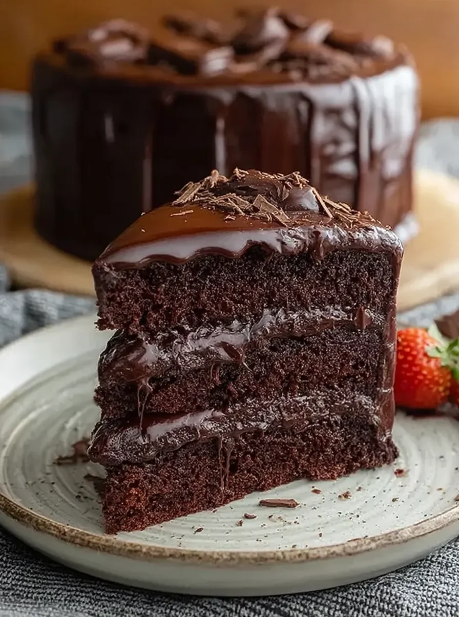 Decadent Matilda’s Chocolate Cake Ready to Serve