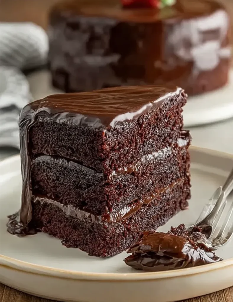 Decadent Matilda’s Chocolate Cake Ready to Serve