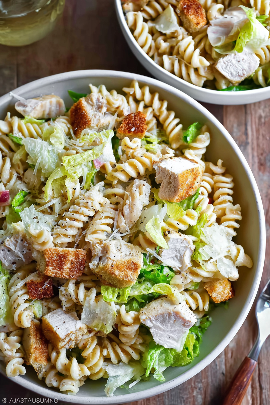 Mouthwatering Chicken Caesar Pasta Salad