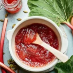 Orange Rhubarb Cardamom Jam in a Jar